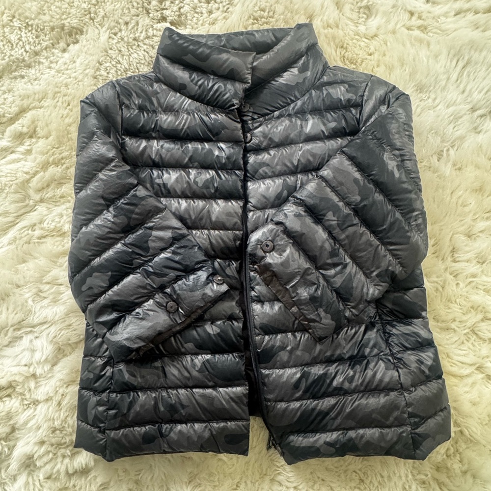 ANORAK Crop Sleeve Camo Puffer Jacket